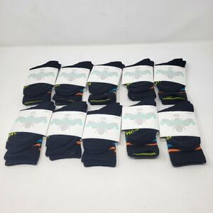 XSmall bombas Crew Socks Performance Arch Support  Lot of 10 Unisex
